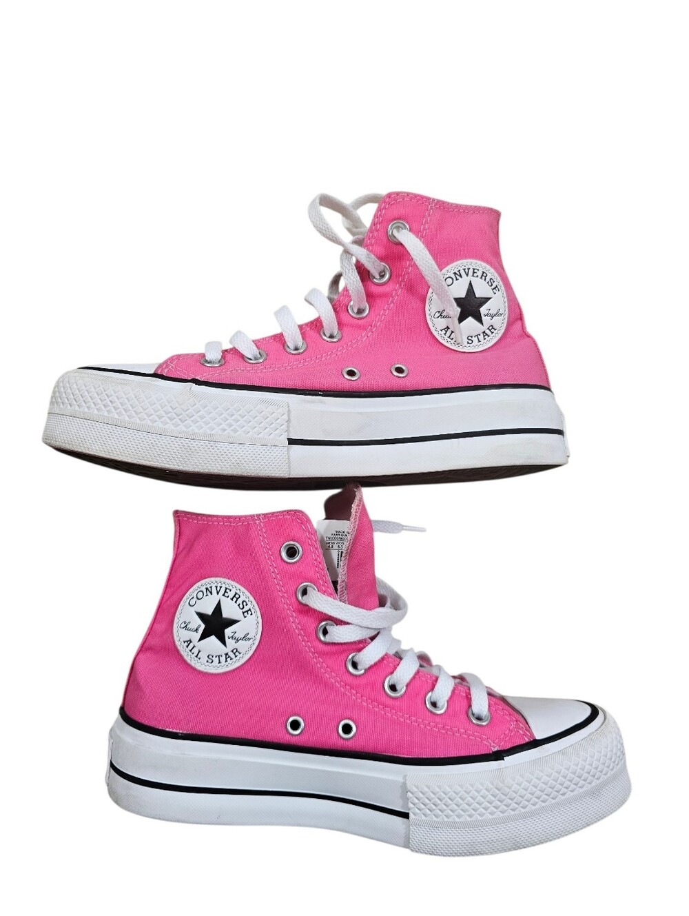 Converse All Star Lift Chuck Taylor Platform High Top Sneakers Pink Cerise 6.5